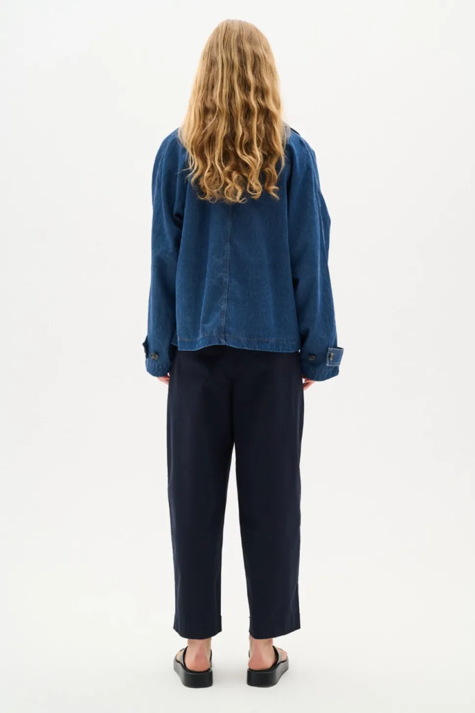 Inwear naisten takki, MABLEIW MINONA SHORT COAT Dark Blue Denim