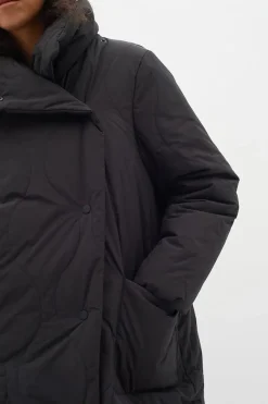 Inwear Naisten Talvitakki, LEIGANIW LONG COAT Black