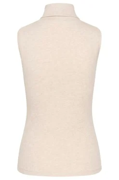 Inwear Naisten Toppi, DAGNAIW MELANGE ROLLNECK TOP Ecru