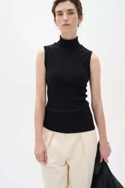 Inwear Naisten Toppi, DAGNAIW ROLLNECK TOP Black