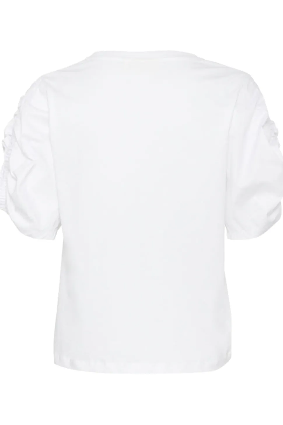 Inwear naisten t-paita, K-PAYANA WOVEN TRIM T-SHIRT Pure White