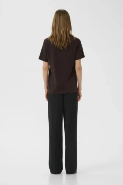 Inwear naisten t-paita VINCENTIW KARMEN TSHIRT, Chocolate Brown
