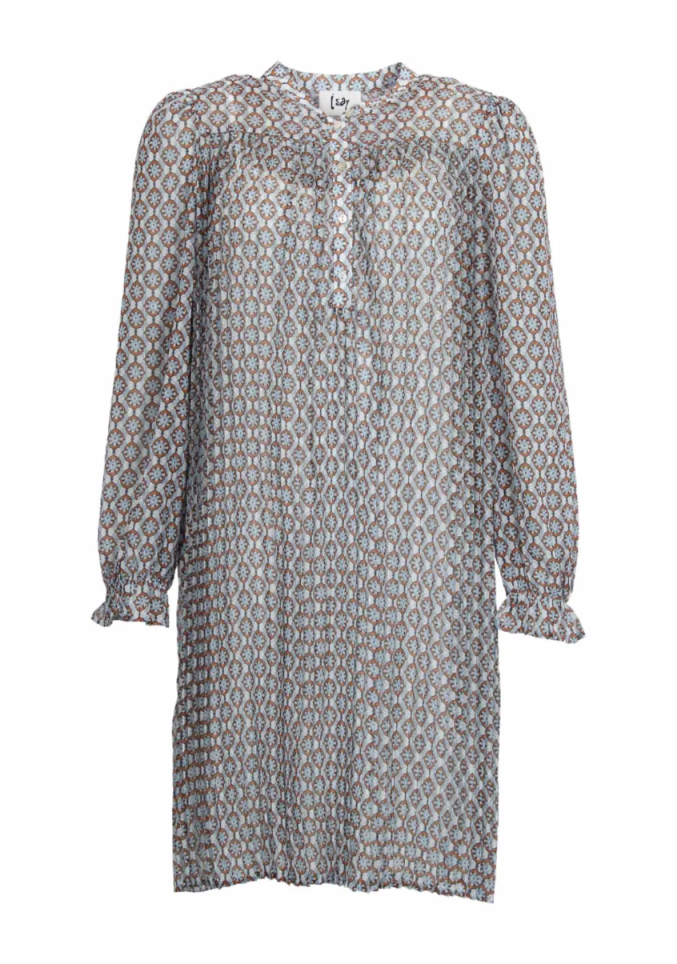 Isay, Naisten Mekko, THEA PLEAT DRESS Sininen Kuosi