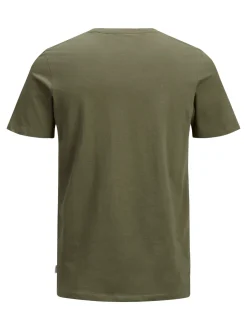 Jack and Jones JJEORGANIC BASIC TEE SS O-NECK Olive Night