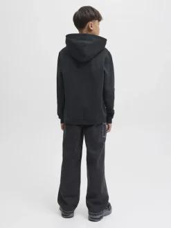 Jack and Jones junior huppari, JORINWOOD BLOCK BRANDING Musta