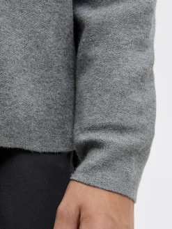 Jack and Jones Junior lasten neulepusero JPRBLABRADFORT KNIT POLO LN JNR, harmaa