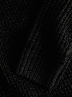 Jack and Jones Junior lasten neulepusero JJGLOBAL KNIT CREW NECK JNR, musta