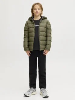 Jack and Jones Junior lasten paita JORBLEECKER MINIMAL TEE LS CREW NECK JNR, musta