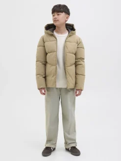 Jack and jones junior toppatakki, JJGLOBAL PUFFER JACKET JNR Beige