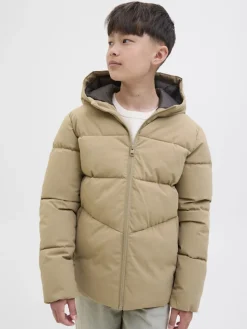 Jack and jones junior toppatakki, JJGLOBAL PUFFER JACKET JNR Beige