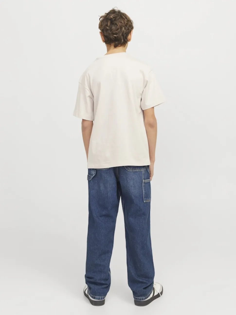 Jack and jones junior t-paita, JJTAKA TEE SS CREW NECK Beige