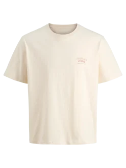 Jack and jones junior t-paita, JORMEADOWS GRAPHIC BACK TEE SS CRE JNR Luonnonvalkoinen