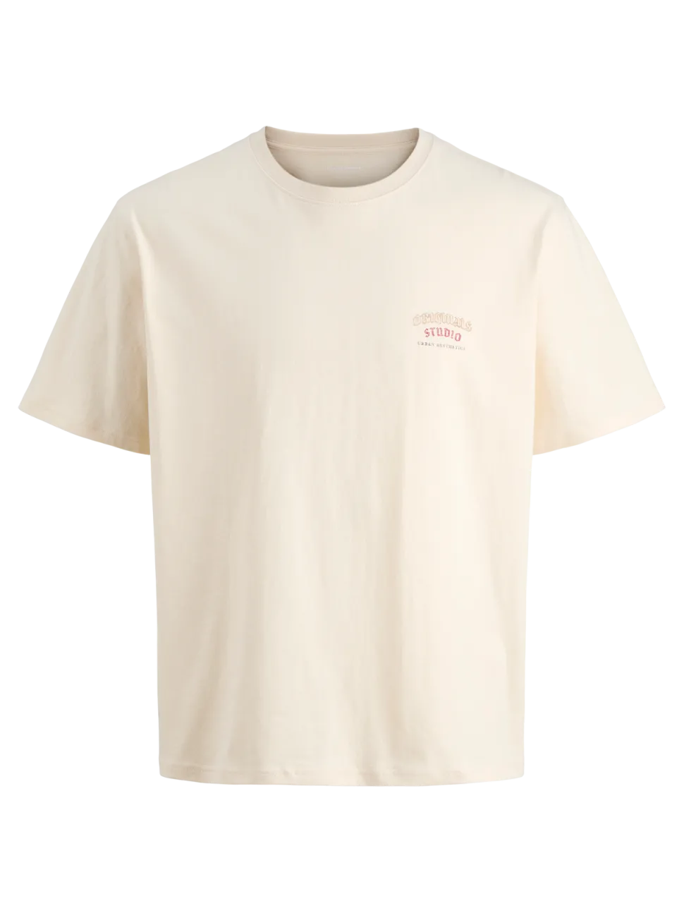 Jack and jones junior t-paita, JORMEADOWS GRAPHIC BACK TEE SS CRE JNR Luonnonvalkoinen