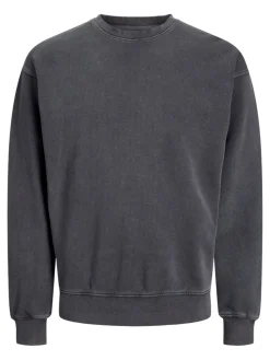 Jack and Jones miesten collegepusero, JJECHARGE FADED SWEAT CREW NECK Castlerock