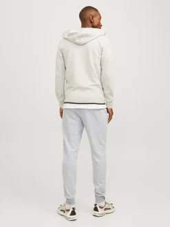 Jack and Jones Miesten Collegehousut JJIWILL JJAIR SWEAT PANTS Light Grey Melange