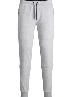 Jack and Jones Miesten Collegehousut JJIWILL JJAIR SWEAT PANTS Light Grey Melange