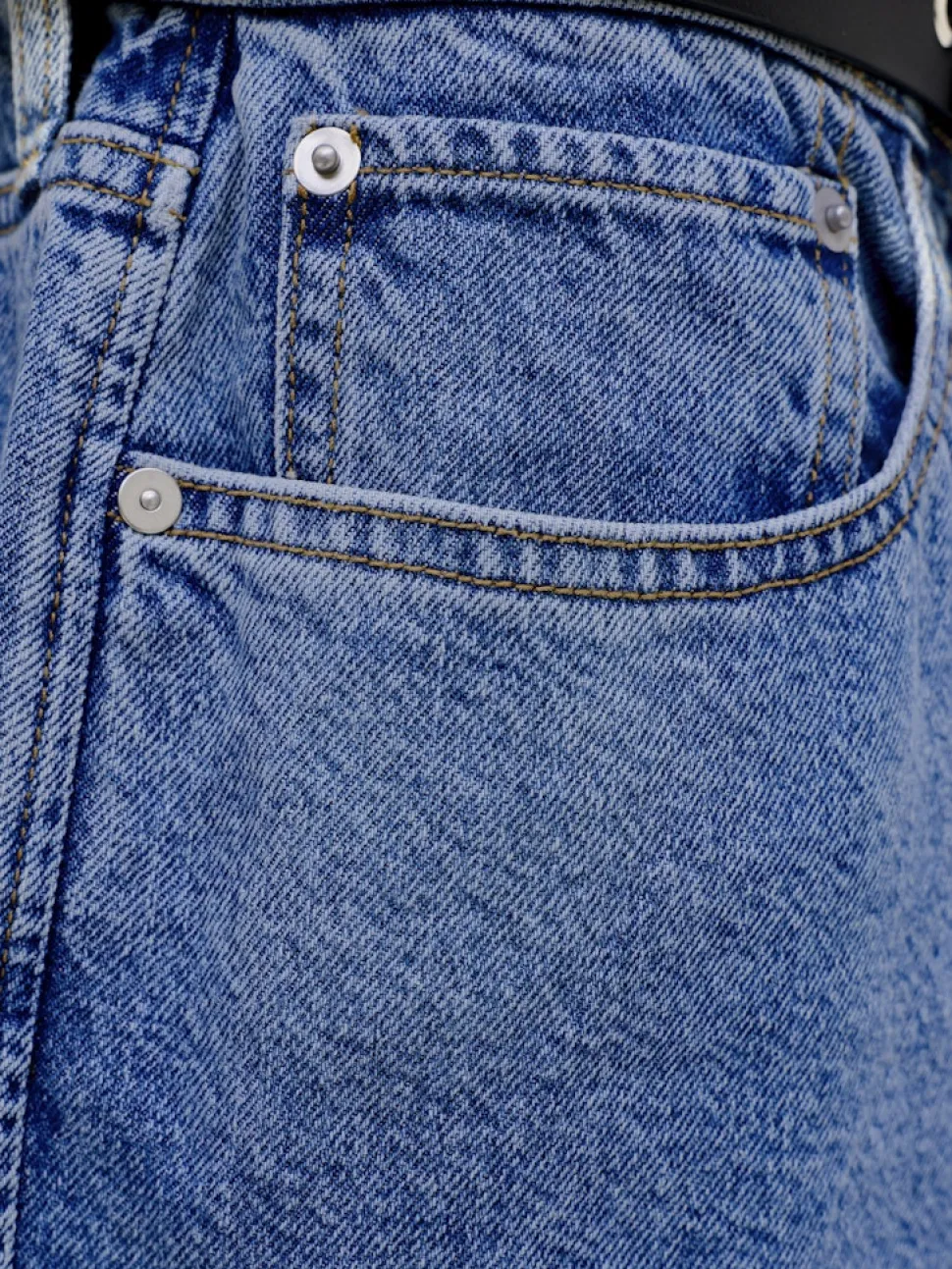 Jack and Jones miesten farkkushortsit JJIRON JJORIGINAL SHORTS SQ 730 SN, Blue Denim
