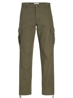 Jack and Jones miesten reisitaskuhousut, JPSTKANE BARKLEY CARGO PANT Olive Night