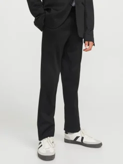 JACK&JONES JUNIOR lasten puvunhousut, JJEJAXON JERSEY TROUSER NOOS JNR Musta