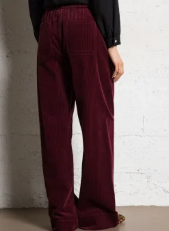 JcSophie naisten housut, JAMIE TROUSERS Viininpunainen