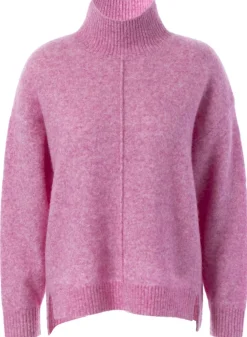 JcSophie naisten neulepusero Krista polo sweater, vaaleanpunainen