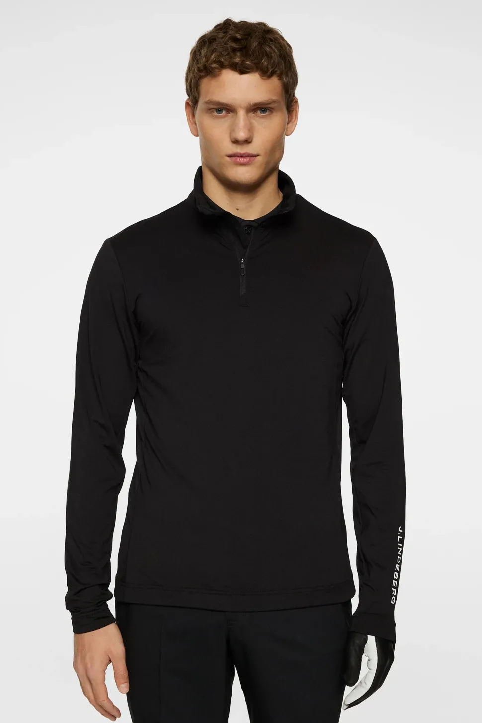 J.Lindeberg miesten paita, TOUR TECH MID LAYER NOS GOLF Musta