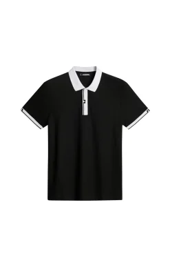 J.Lindeberg miesten pikeepaita, BAY SLIM POLO GOLF Musta