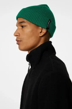 J.Lindeberg Miesten Pipo, JUAN MERINO BEANIE Vihreä