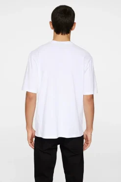 J.Lindeberg miesten t-paita, PARCY LOGO TEE Valkoinen