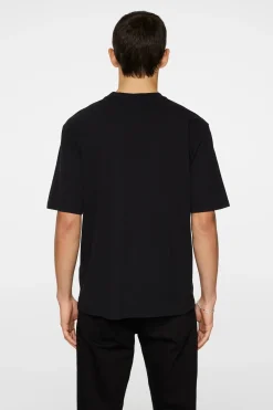 J.Lindeberg miesten t-paita, PARCY LOGO TEE Musta
