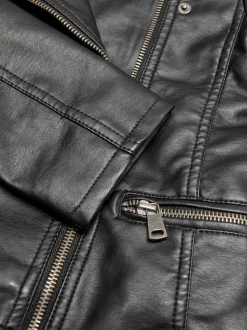 Kids Only keinonahkatakki, KONFREYA FAUX LEATHER BIKER Musta