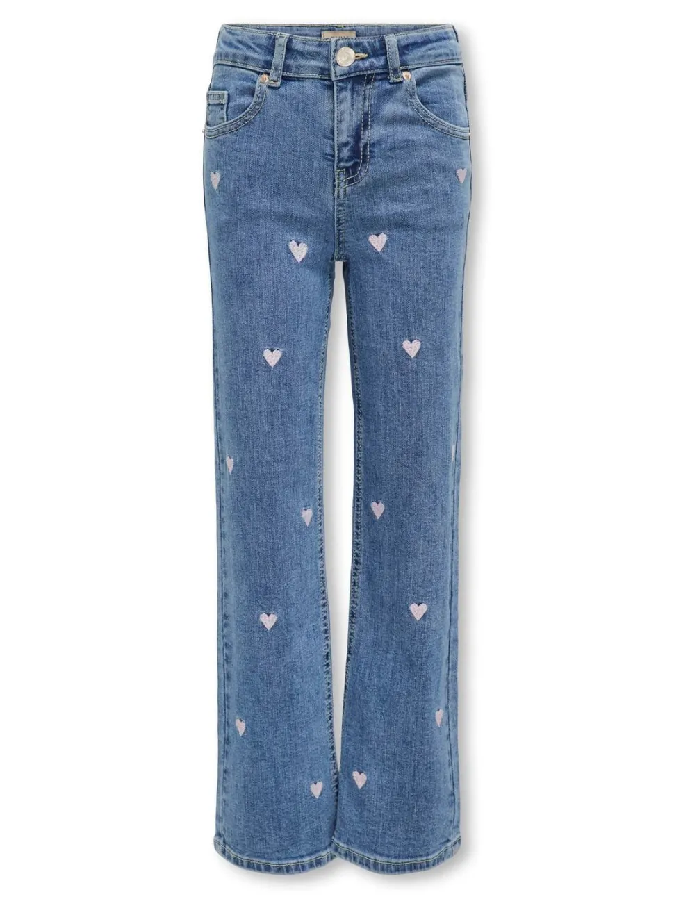 Kids Only Lasten Farkut, KOGJUICY WIDE LEG HEART JEANS Indigo