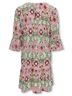 Kids Only lasten mekko, KOGGLOW LIFE ALBERTE 3/4 DRESS AOP Monivärinen Kuosi