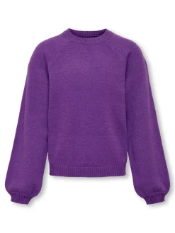 Kids Only Lasten neulepusero, KOGLESLY KINGS LS PULLOVER Liila Kuosi