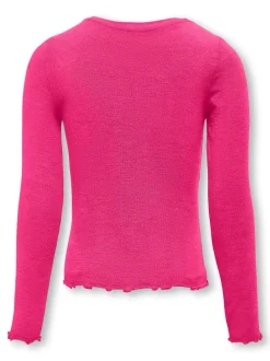 Kids Only lasten paita, KOGAMOUR LS TOP Pinkki