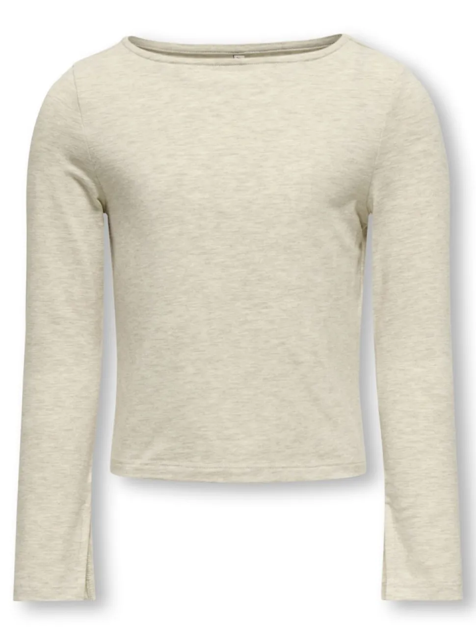 Kids Only lasten paita, KOGFELINA L/S BOATNECK SLIT TOP Beige