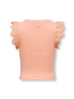 Kids Only lasten toppi, KOGDREA LIFE S/S TOP Persikka