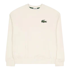 Lacoste Miesten Collegepaita, BRUSHED COTTON FLEEX JOGGER SWEATSHIRT Luonnonvalkoinen