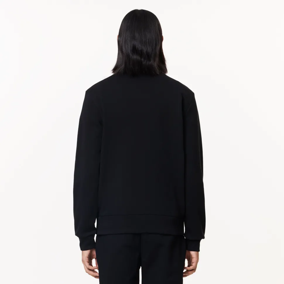 Lacoste Miesten Collegepaita, BRUSHED COTTON FLEEX JOGGER SWEATSHIRT Musta