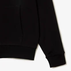 Lacoste Miesten Huppari, LACOSTE REGULAR FIT BRUSHED ZIPPERED Musta