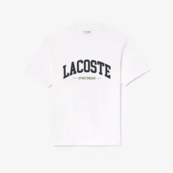 Lacoste miesten t-paita, LACOSTE BIG LOGO Valkoinen