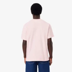 Lacoste miesten t-paita, MID WEIGHT COTTON JERSEY T-SHIRT Vaaleanpunainen