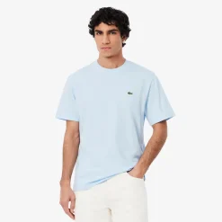 Lacoste miesten t-paita, MID WEIGHT COTTON JERSEY T-SHIRT Vaaleansininen