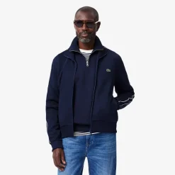 Lacoste miesten verkkatakki, PARIS PIQUE TRACK JACKET Tummansininen