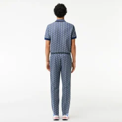 Lacoste Miesten Verryttelyhousut, MONOGRAM TRACK PANT Sininen Kuosi
