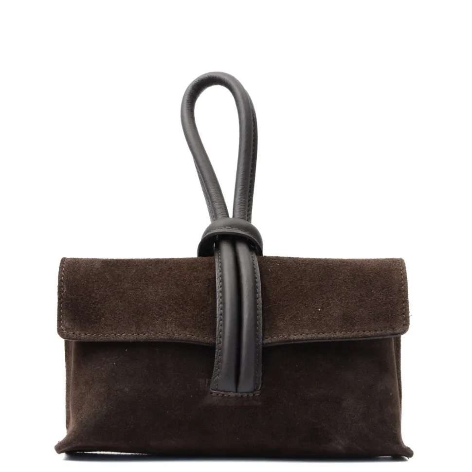 Latalia Barletta Bag Suede, Tummanruskea