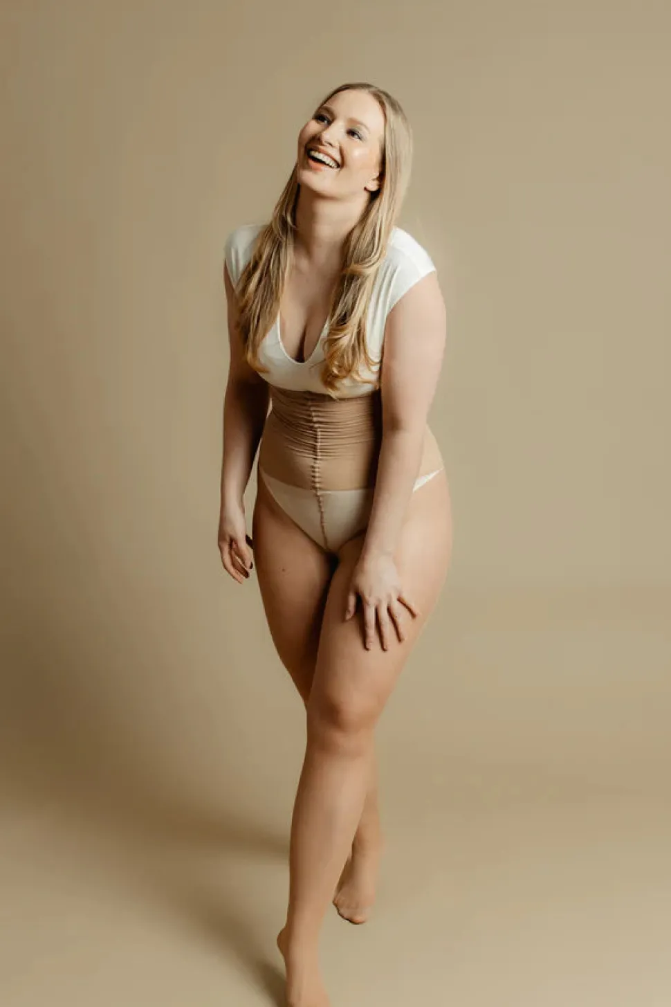 Luvby Naisten Sukkahousut, SHEERQUEEN 40 DEN Beige