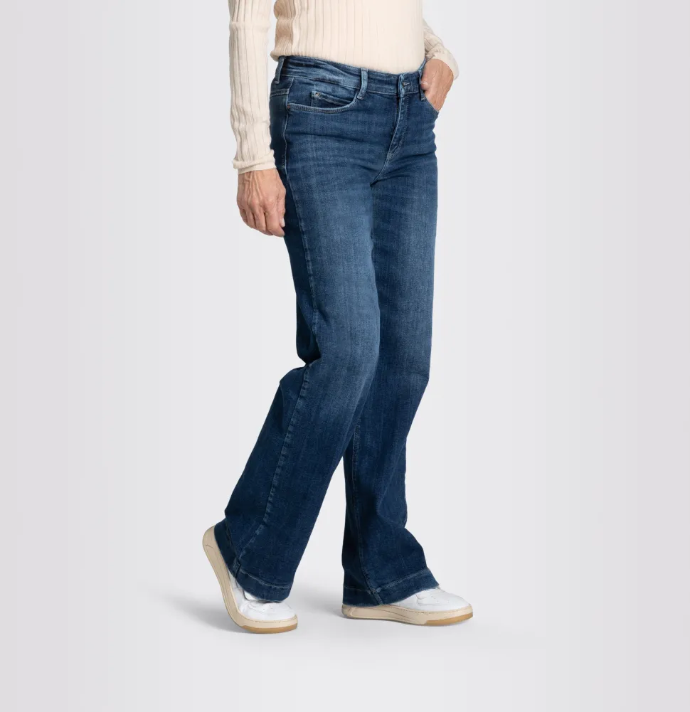 Mac Naisten Farkut Dream Wide Sininen, Indigo