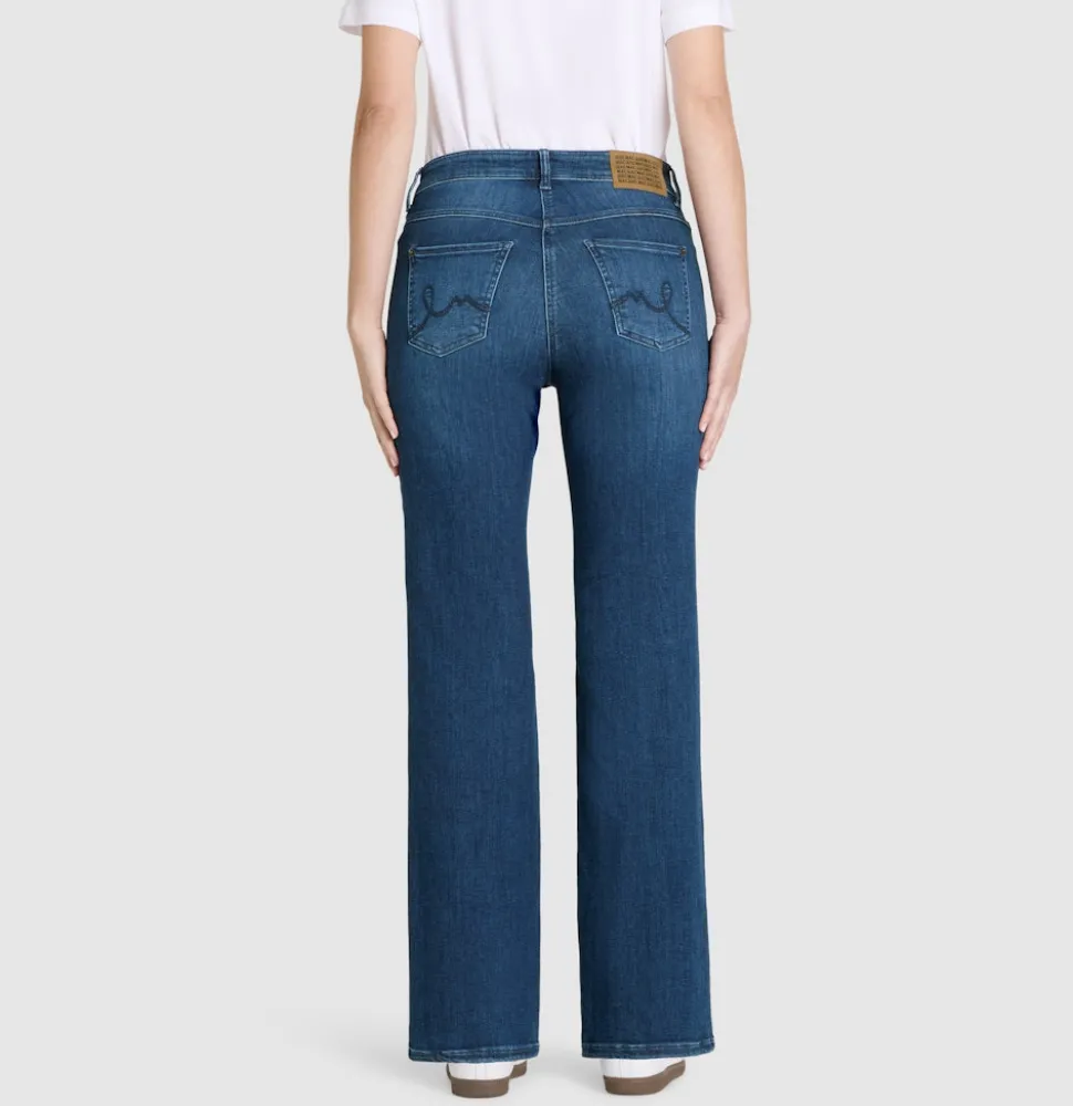 Mac naisten farkut Laura Stretch Denim, tummansininen