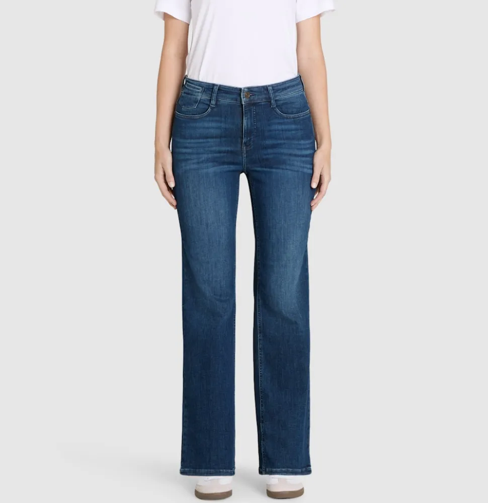 Mac naisten farkut Laura Stretch Denim, tummansininen